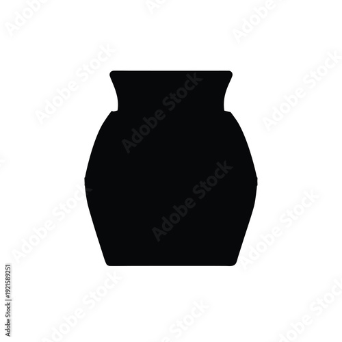 Glute Band Silhouette - Resistance Loop Icon for Fitness on White