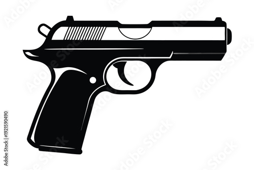 makarov pm silhouette line art vector illustration