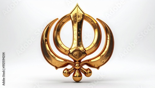 Khanda symbol representing Sikh faith and Vaisakhi significance