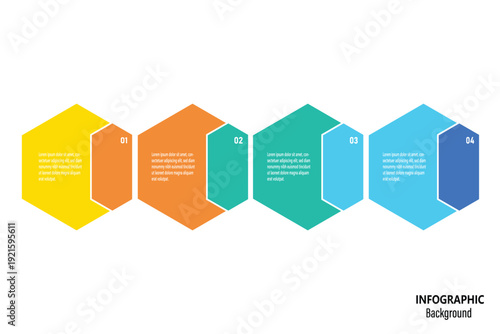 Puzzle infographic with four piece business presentation. 4 Step puzzle round process diagram
