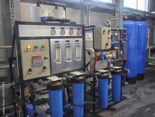 Fotografie Industrial Water Treatment and Filtration System