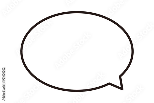 吹き出しイラスト素材　白　ベクター