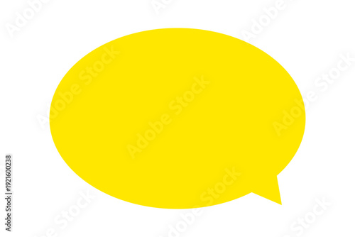 吹き出しイラスト素材　黄色　ベクター