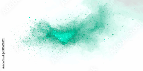 Abstract blue ink splash with flowing bubbles and liquid texture.