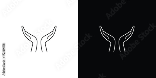 Line Art Hand Logo Design for Minimal and Modern Branding