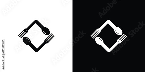 Minimalist Restaurant Logo Mark for Culinary and Food Service Branding