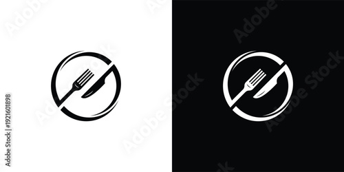 Minimalist Restaurant Logo Mark for Culinary and Food Service Branding