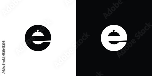 Modern Letter E Restaurant Logo Design for Food and Hospitality Brand Identity