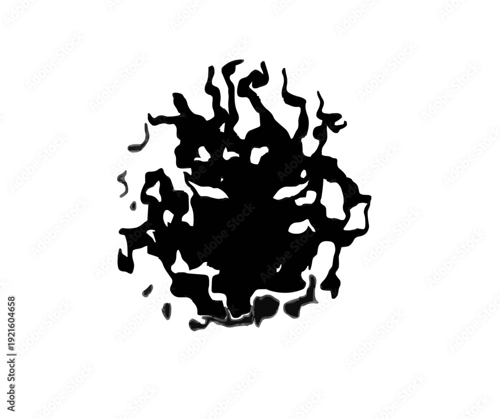 Fototapeta premium vector illustration of a face Shadow