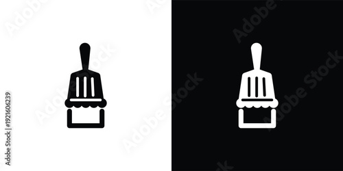 Modern Spatula and Market Icon Logo Design for Grocery and Food Business Branding
