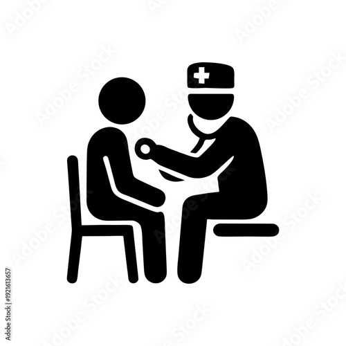 Professional Medical Checkup Routine Icon