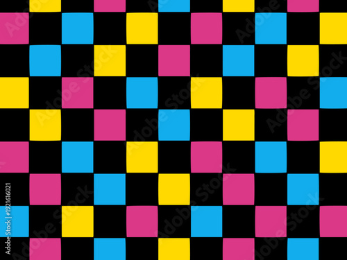 模様, 正方形, 質感, シームレス, チェックの, 壁紙, デザイン, モザイク, 色, 