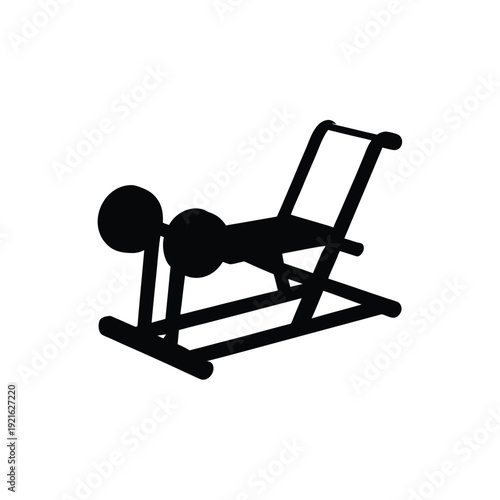 Hip Thrust Machine Silhouette for Glute and Leg Workout