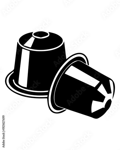 Coffee Capsules Icon Set