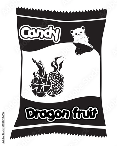 Sweet Dragon Fruit Gummy Bag