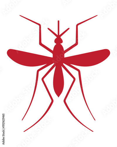 Red Mosquito Insect Icon