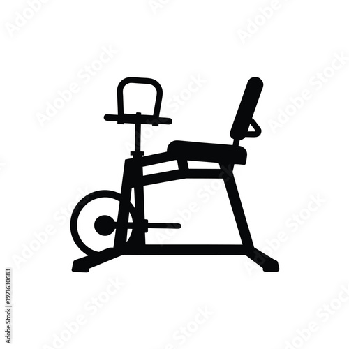 Reverse Hyperextension Machine Silhouette for Back Strength and Fitness