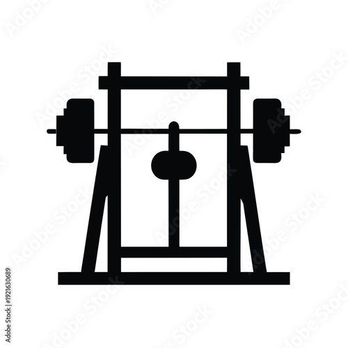 Shoulder Press Machine Silhouette for Upper Body Strength and Gym Fitness
