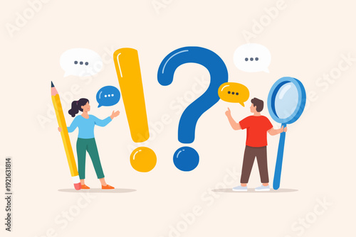 People with questions and ideas