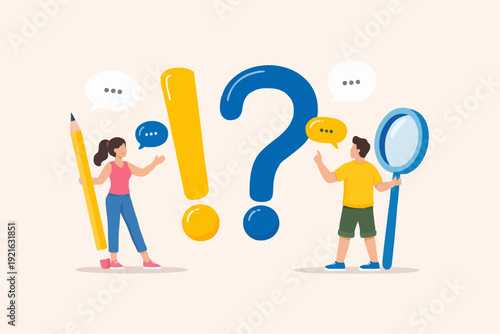 People with questions and ideas