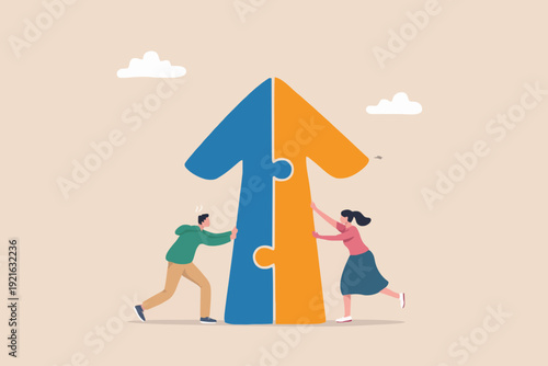 Teamwork and Growth Concept