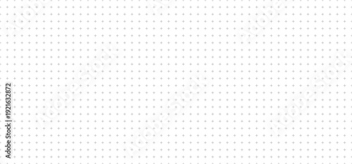 Minimalist plus pattern grid paper with a transparent background. Clean geometric medical graph texture design. Professional technical drafting paper illustration