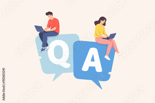 People with Questions Answers