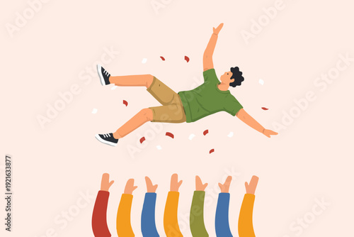 People Falling Upwards