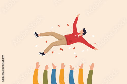 People Falling Upward Support