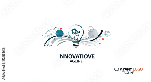 Creative lightbulb idea representing innovation and technological advancement for business.