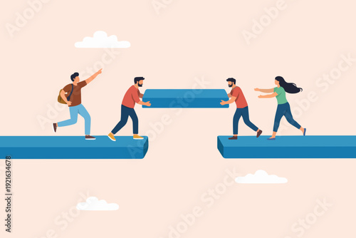 People Working Together Now