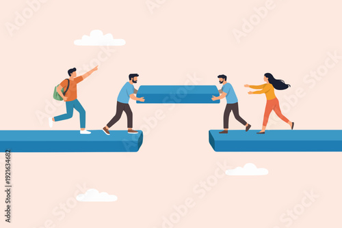 People Working Together Now