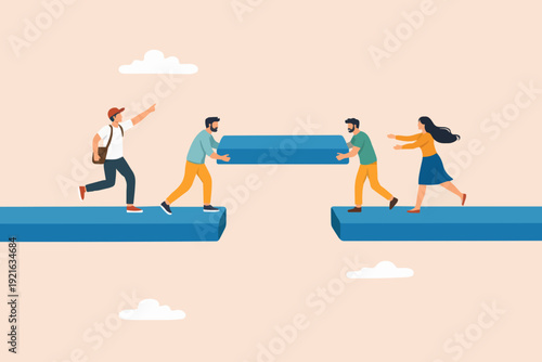 People Working Together Now