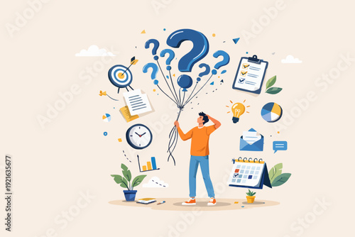 Thinking and Ideas Concept