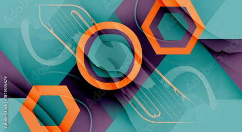 Abstract Digital Wave: A dynamic display of interconnected digital elements flows in a vibrant spectrum of colors, suggesting technological innovation and data processing.