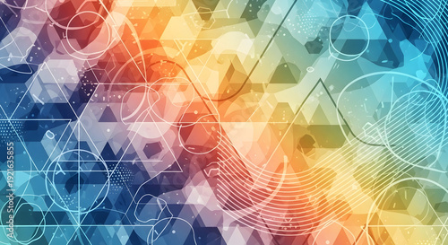 Abstract Digital Wave: A dynamic display of interconnected digital elements flows in a vibrant spectrum of colors, suggesting technological innovation and data processing.