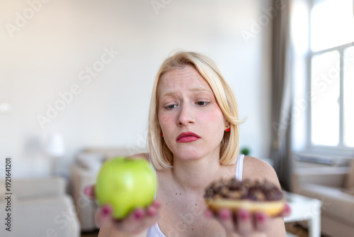 Принти на полотні Decision making for healthy lifestyle