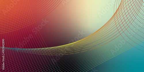 Vivid azure and magenta abstract glowing shapes with LightSalmon grainy gradient on dark noisy textured background for banner, header, and poster design