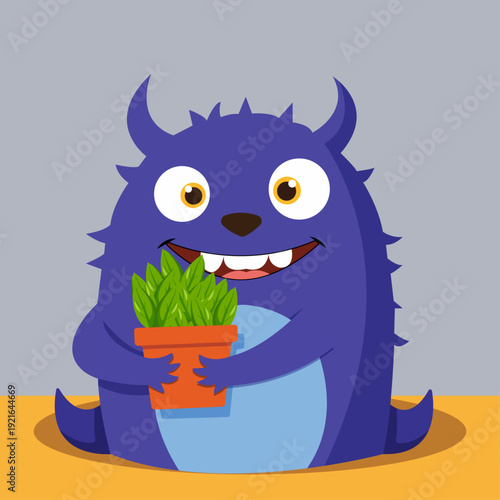 weirdo with a flower pot