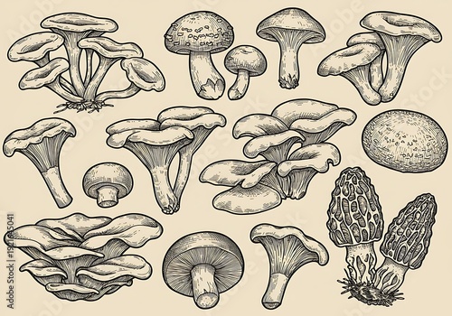 Fungal Flora: A Monochromatic Study