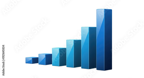 Wallpaper Mural Growth progression illustrated through ascending bar chart graphics Torontodigital.ca