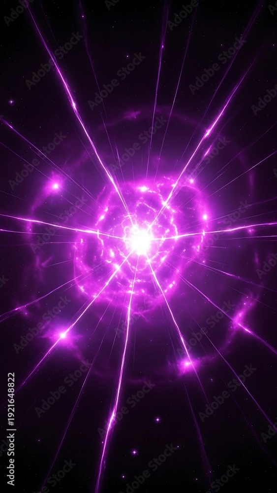 Fototapeta premium Abstract Purple Energy Burst.