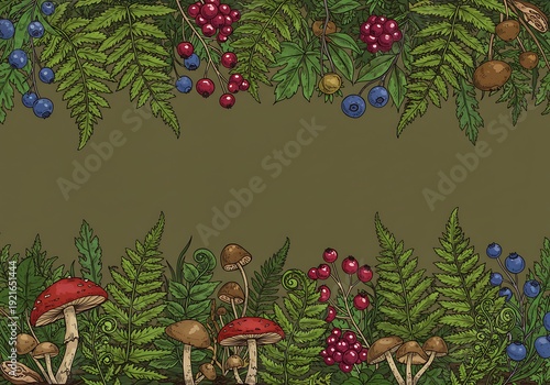 Forest's Embrace: A Botanical Tapestry