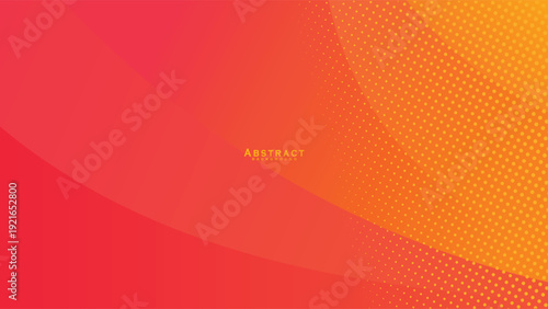 Vibrant Red and Orange Abstract Gradient Vector Background with Halftone Dot Texture for Dynamic Marketing