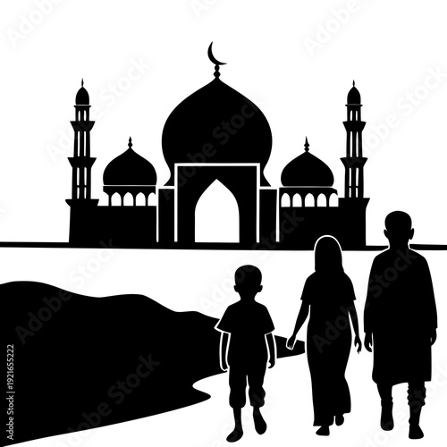 taj mahal silhouette