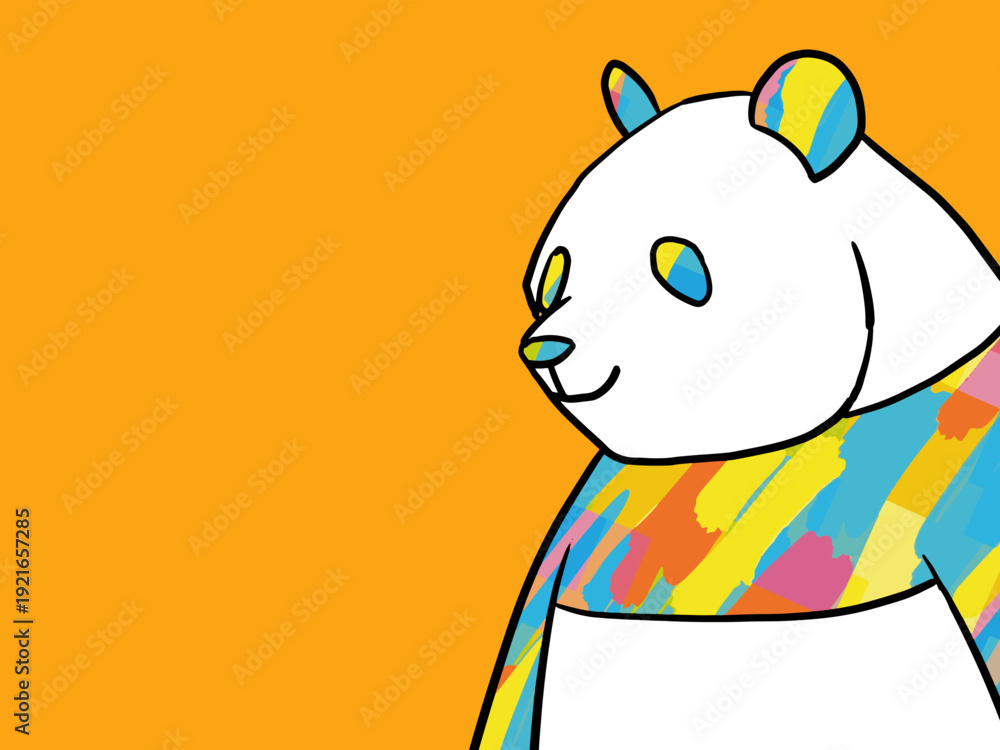 Naklejka premium パンダ, クマ, 動物, manga, おもちゃ, ベクター, イラスト, 文科系, かわいい, 