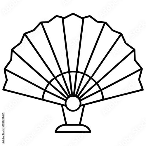 fan on white background