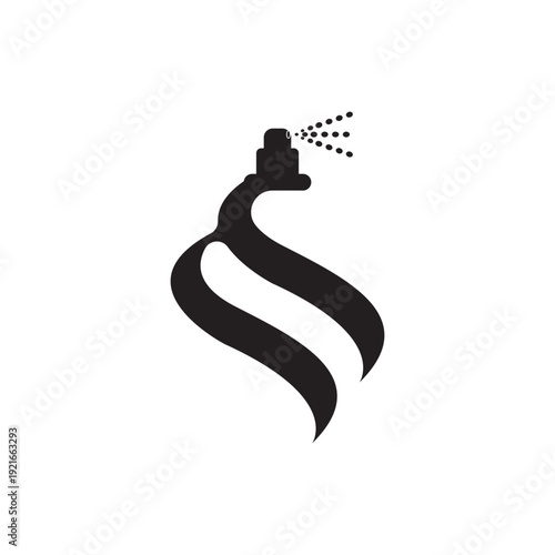 simple perfume logo design vector