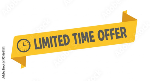 Limited Time Offer Banner with Clock Icon.