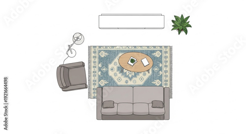 Floor Plan Architecture Design Illustration.